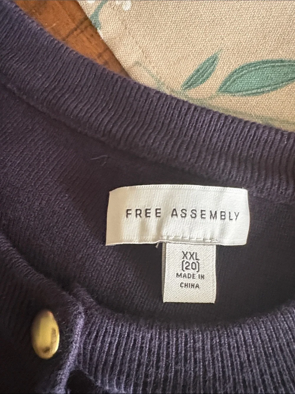 NWT free assembly XXL 2X sailing sweater boating